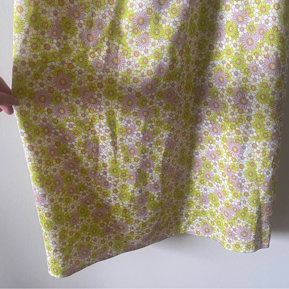 Zara Retro Floral Open Back MIDI Dress - Picture 8 of 12